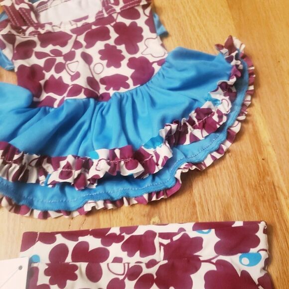 NWT Frankie & Daisy Violet/ Blue Tankini - Picture 4 of 8